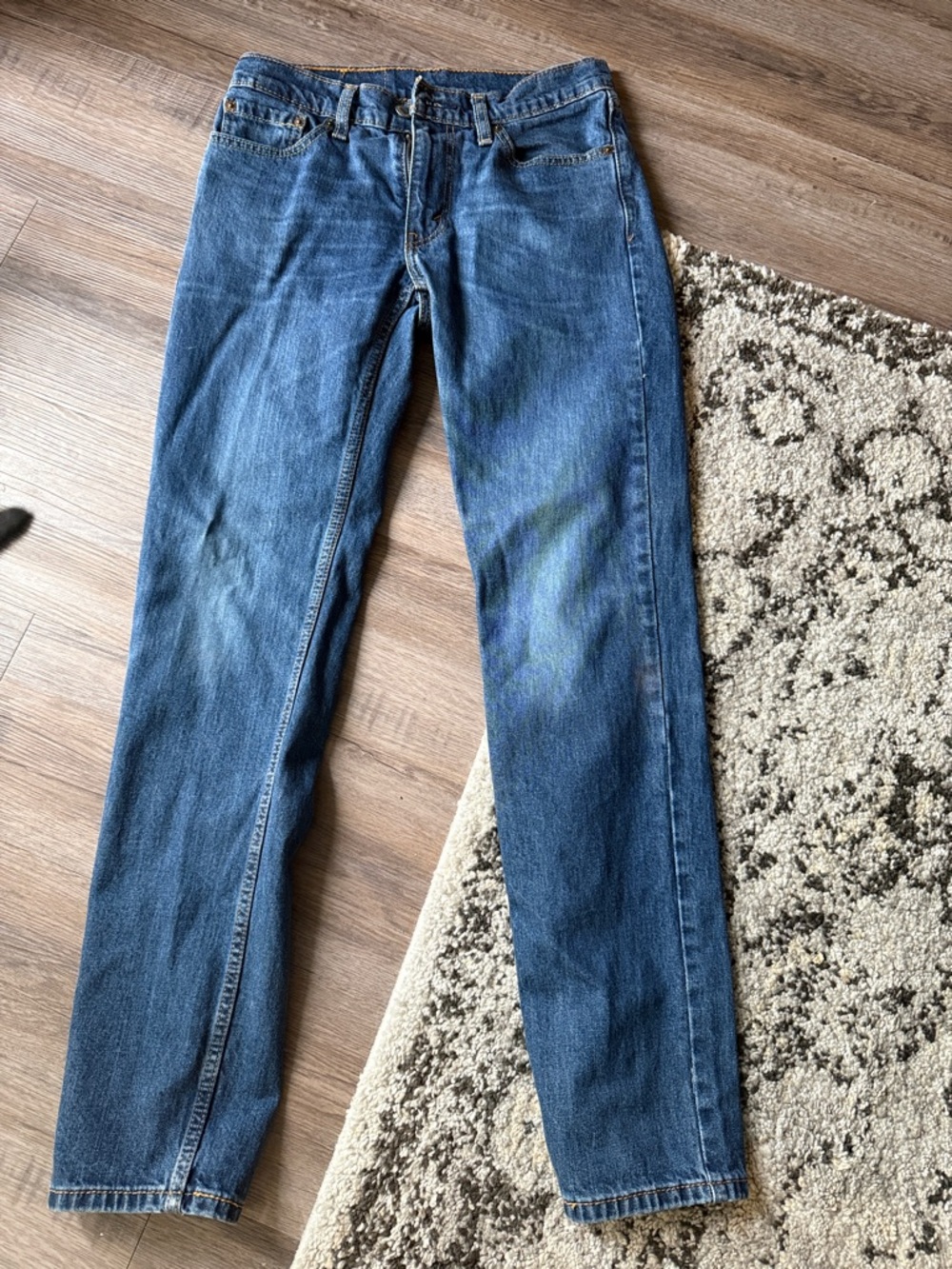 Classic Levis Straight-Leg Blue Jeans